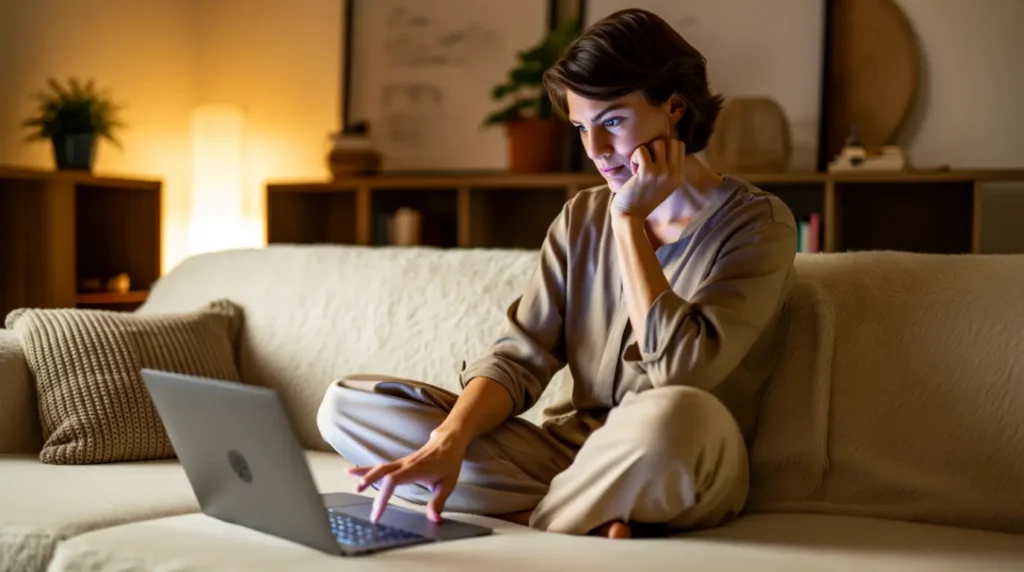  User reading answers about laptop screen line repair costs.