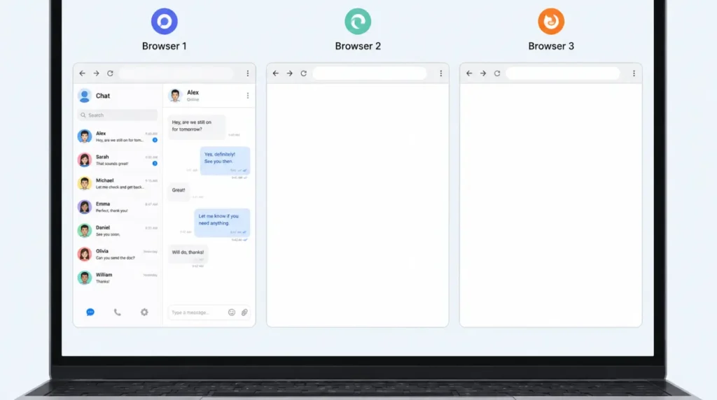 Telegram Web white screen appearing in Edge and Firefox but not Chrome