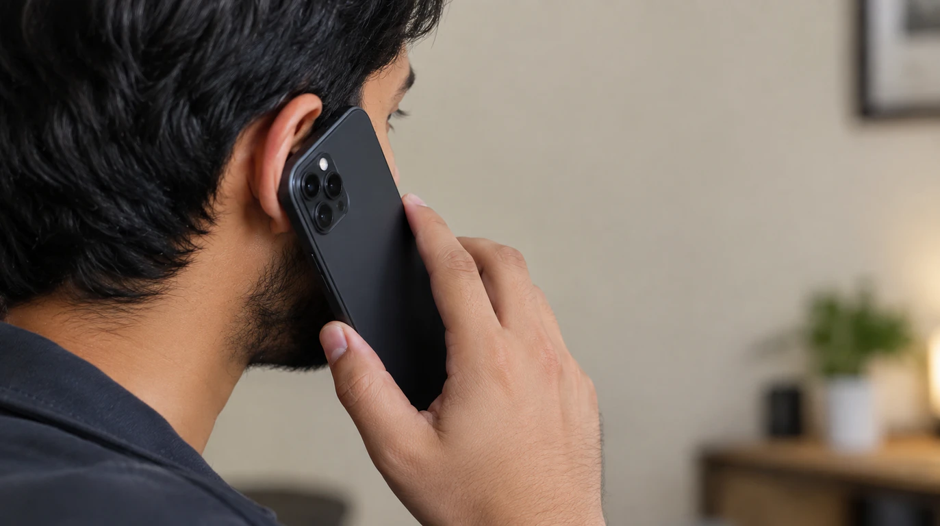 Smartphone screen showing white blank display during a phone call instead of the call interface